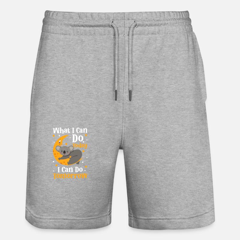 Koala Bären Baum - Stanley/Stella Unisex Bio Joggingshorts Trainer  - Grau meliert