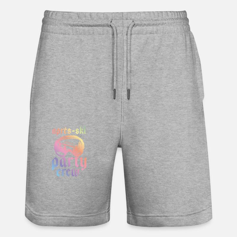 Apres Ski Party Crew Bunt - Stanley/Stella Unisex Bio Joggingshorts Trainer  - Grau meliert
