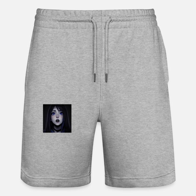 Fluch - Stanley/Stella Unisex Bio Joggingshorts Trainer  - Grau meliert