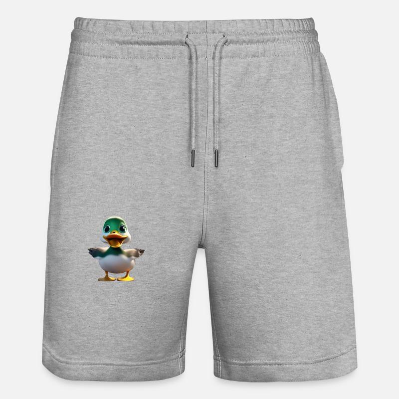 Caneton doux - Short de jogging bio TRAINER Stanley/Stella unisexe - gris chiné