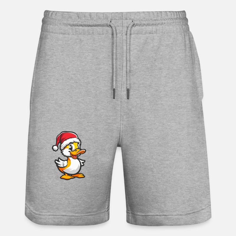 Noël de canard - Short de jogging bio TRAINER Stanley/Stella unisexe - gris chiné