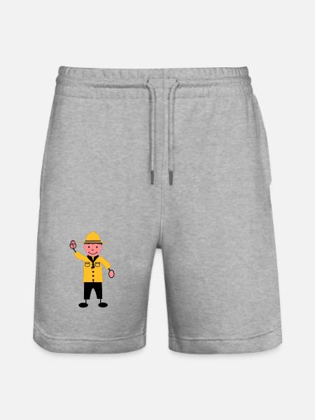Scout - Stanley/Stella Trainer Unisex Organic Jogging Shorts - heather grey