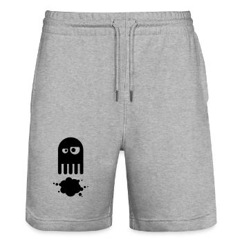 octopus - Stanley/Stella Unisex Bio Joggingshorts Trainer  - Grau meliert - Vorne - Nik (191cm) & Marisol (170cm)