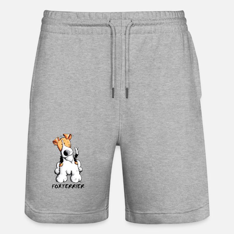 Mignon Fox-terrier - Short de jogging bio TRAINER Stanley/Stella unisexe - gris chiné