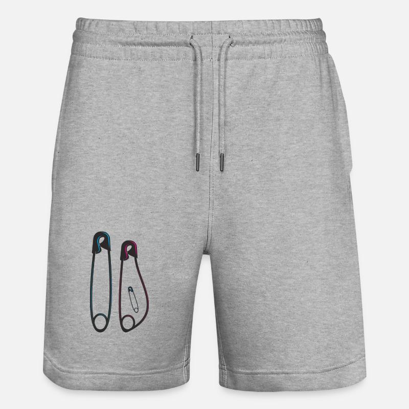 Annonce de grossesse Surprise - Short de jogging bio TRAINER Stanley/Stella unisexe - gris chiné