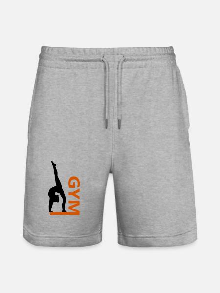 Gymnastics - Stanley/Stella Trainer Unisex Organic Jogging Shorts - heather grey