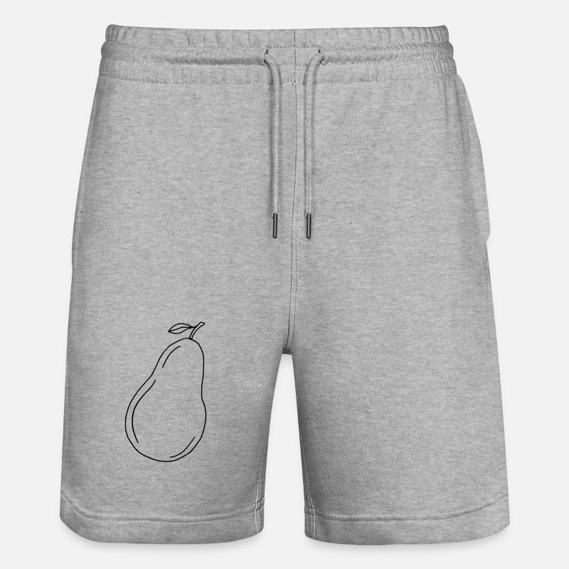Poire - Short de jogging bio TRAINER Stanley/Stella unisexe - gris chiné