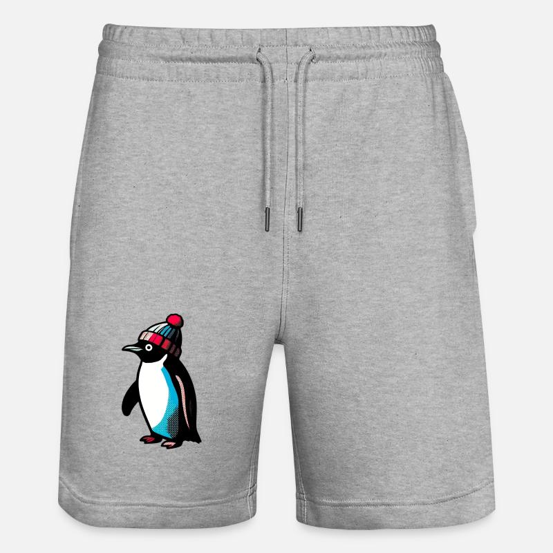 Pingouin - Short de jogging bio TRAINER Stanley/Stella unisexe - gris chiné