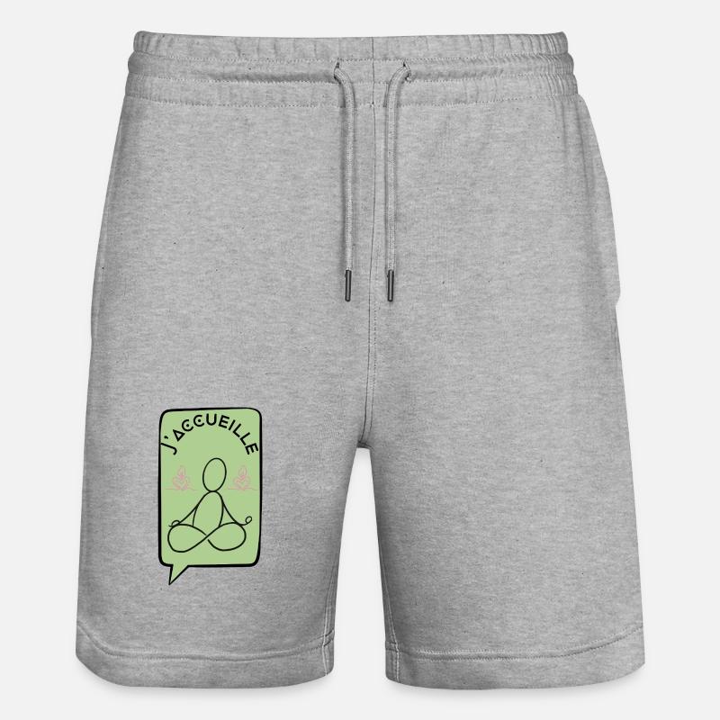 J'acceuille - Short de jogging bio TRAINER Stanley/Stella unisexe - gris chiné