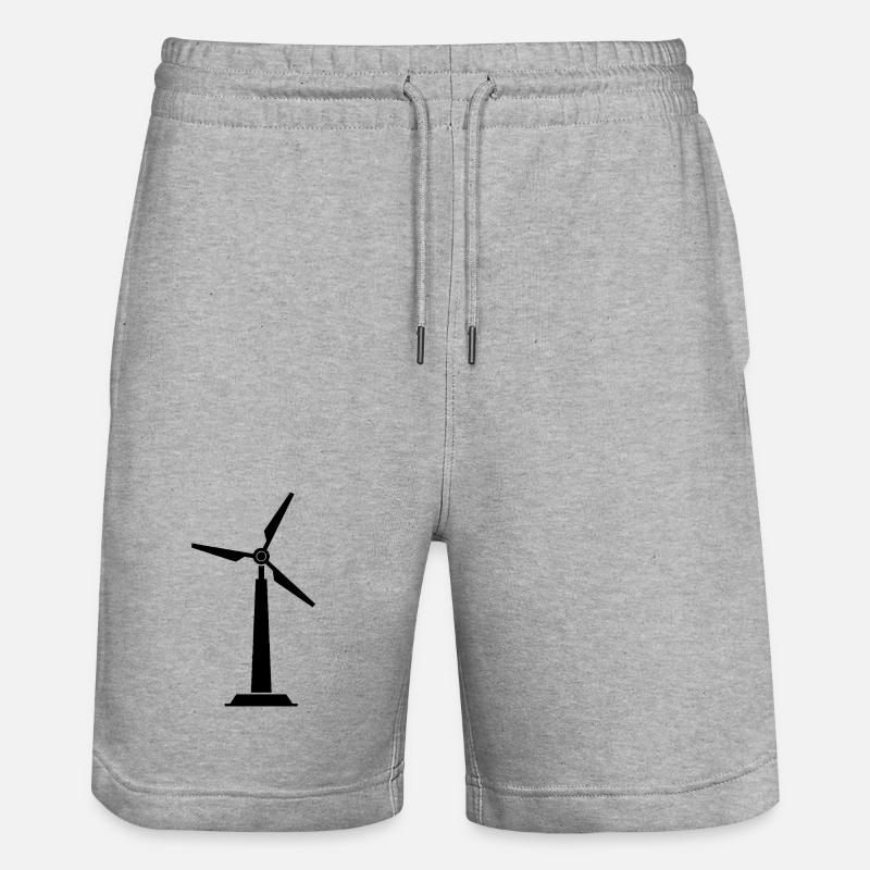 Éolienne - Short de jogging bio TRAINER Stanley/Stella unisexe - gris chiné