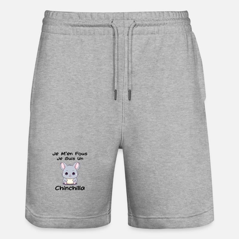 Petit chinchilla mignon - Short de jogging bio TRAINER Stanley/Stella unisexe - gris chiné