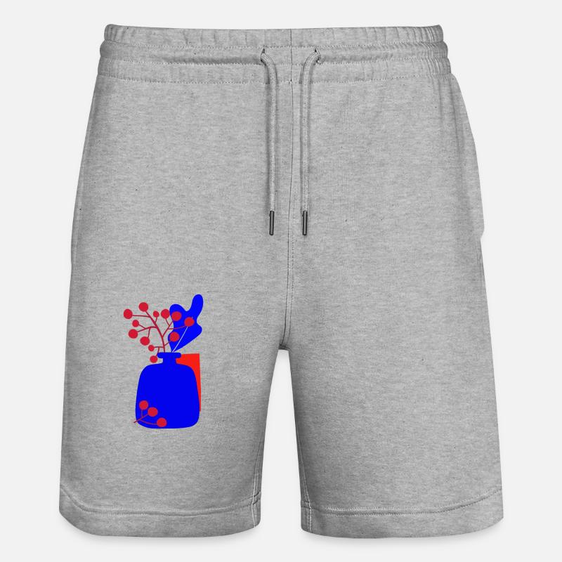 Illustration de Noël moderne - Short de jogging bio TRAINER Stanley/Stella unisexe - gris chiné