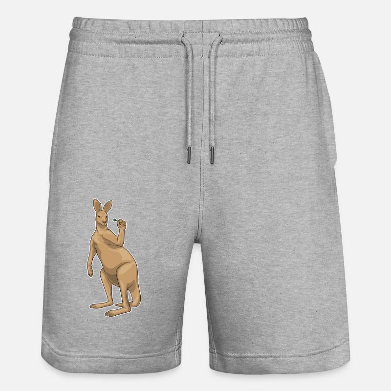 Fléchette kangourou Fléchette - Short de jogging bio TRAINER Stanley/Stella unisexe - gris chiné