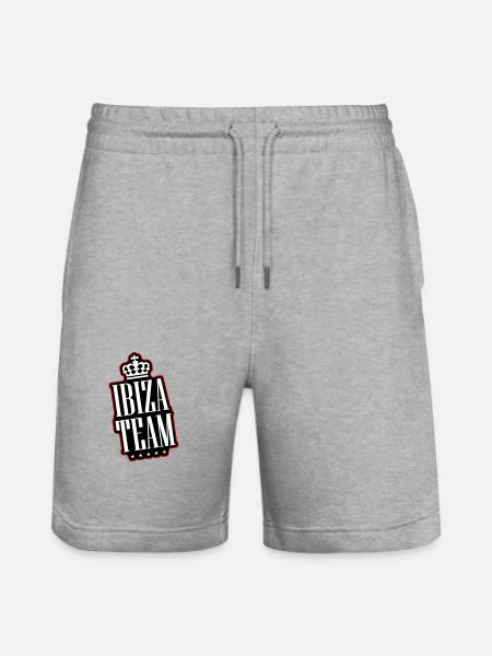 Ibiza Team - Stanley/Stella Trainer Unisex Organic Jogging Shorts - heather grey