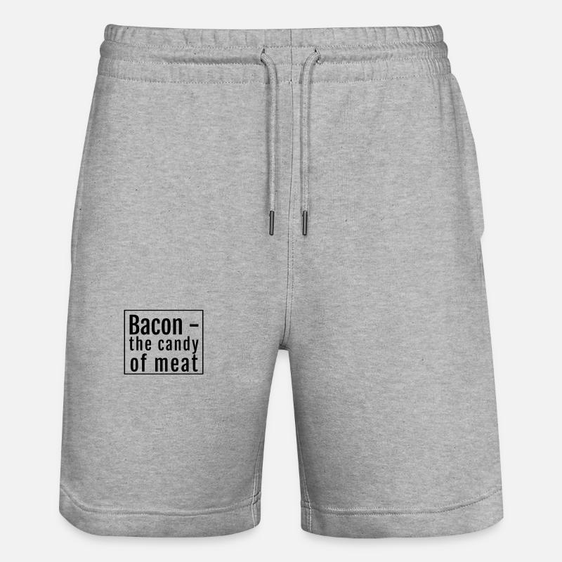 Bacon - Stanley/Stella Unisex Bio Joggingshorts Trainer  - Grau meliert