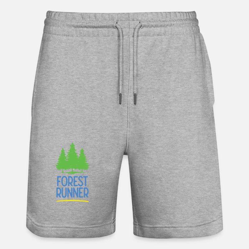 Coureur forestier - Short de jogging bio TRAINER Stanley/Stella unisexe - gris chiné