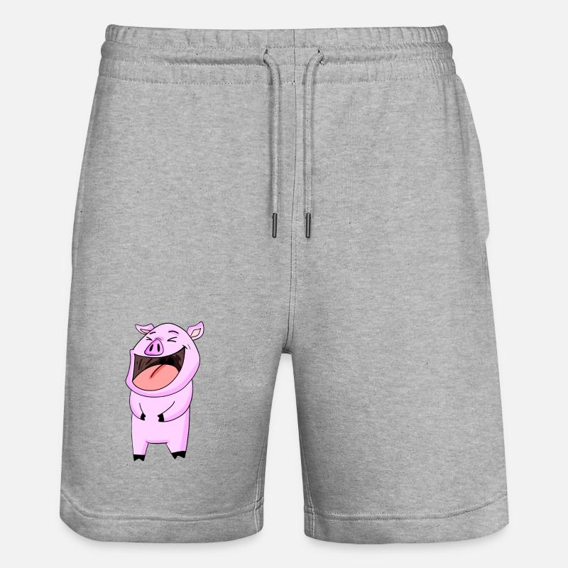 Rires de cochon - Short de jogging bio TRAINER Stanley/Stella unisexe - gris chiné