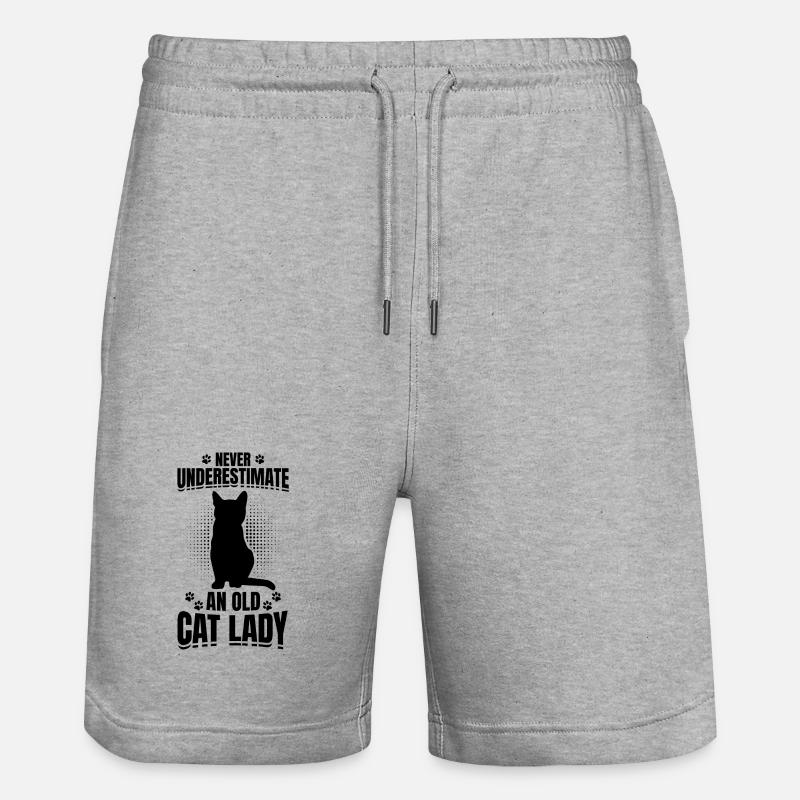 Chat Mamie - Short de jogging bio TRAINER Stanley/Stella unisexe - gris chiné