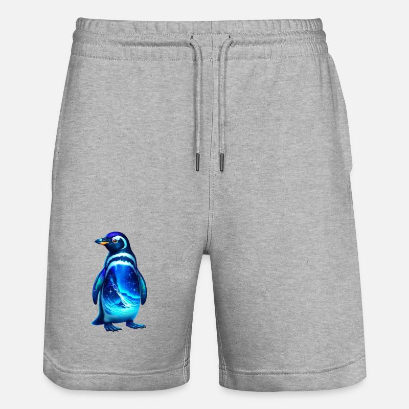 Pingouin - Short de jogging bio TRAINER Stanley/Stella unisexe - gris chiné