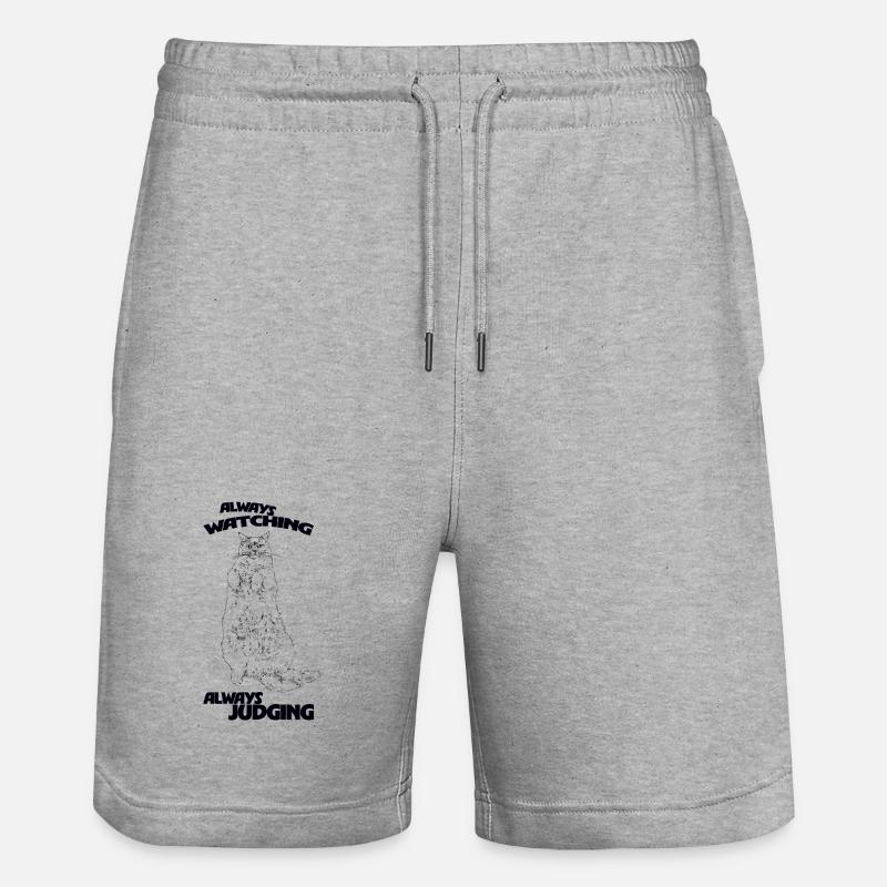 TOUJOURS À OBSERVER, TOUJOURS À JUGER - Short de jogging bio TRAINER Stanley/Stella unisexe - gris chiné