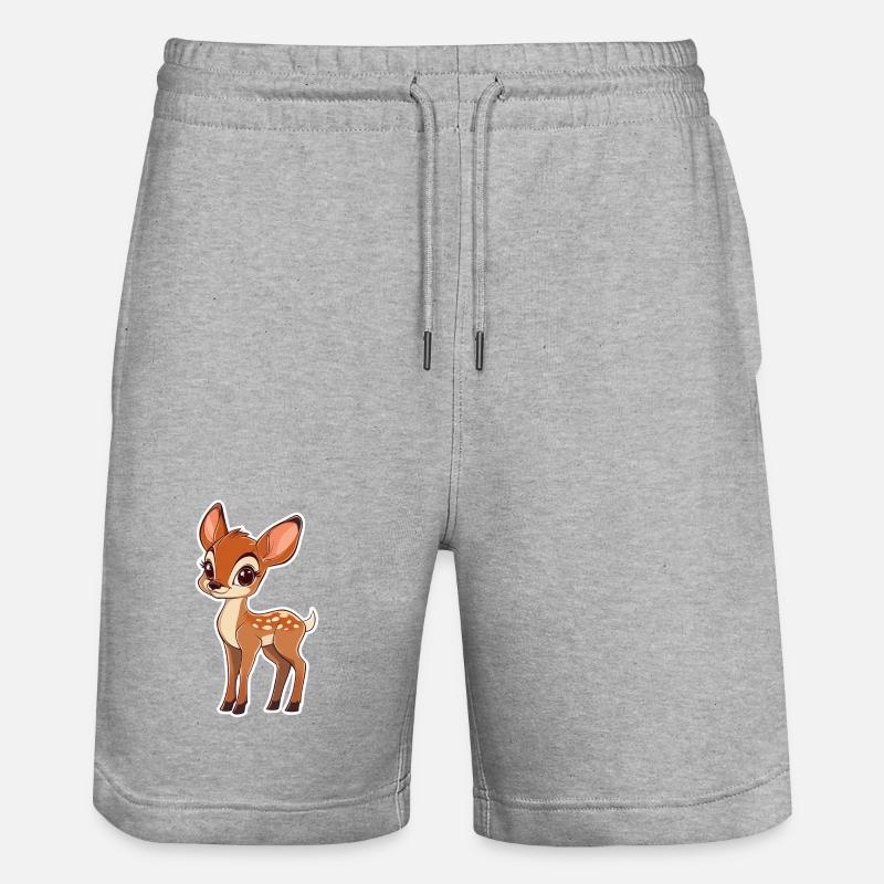 chevreuil - Short de jogging bio TRAINER Stanley/Stella unisexe - gris chiné