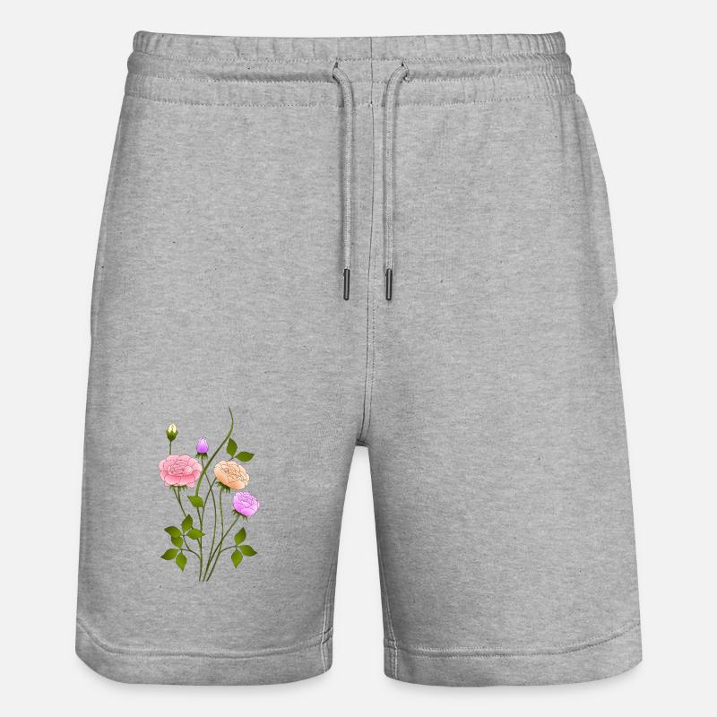 Fleur - Short de jogging bio TRAINER Stanley/Stella unisexe - gris chiné
