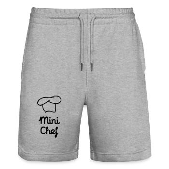 Little chef - kitchen - child - Stanley/Stella Trainer Unisex Organic Jogging Shorts - heather grey - Front - Nik (191cm) & Marisol (170cm)