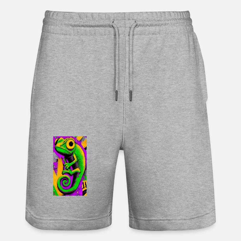 caméléon - Short de jogging bio TRAINER Stanley/Stella unisexe - gris chiné