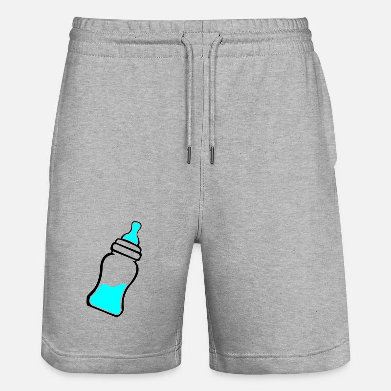 Biberon - Short de jogging bio TRAINER Stanley/Stella unisexe - gris chiné