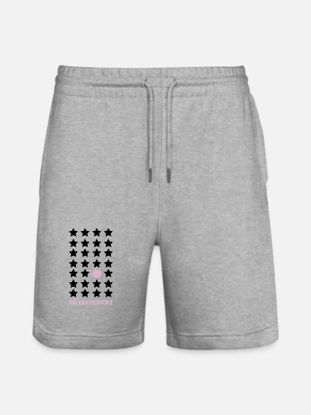 Sois différent – Pastel Point Sois différent - Short de jogging bio TRAINER Stanley/Stella unisexe - gris chiné