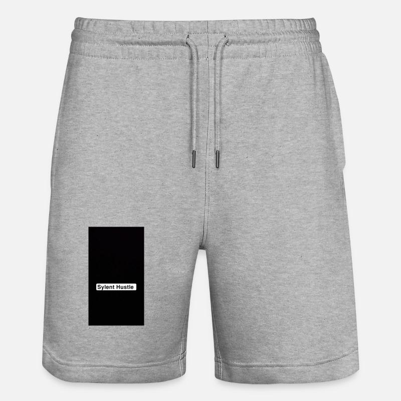 Sylent Hustle Noir Monochrome Tee - Short de jogging bio TRAINER Stanley/Stella unisexe - gris chiné