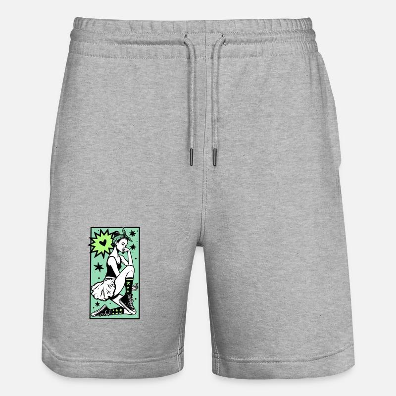 Danseuse #1 - Short de jogging bio TRAINER Stanley/Stella unisexe - gris chiné