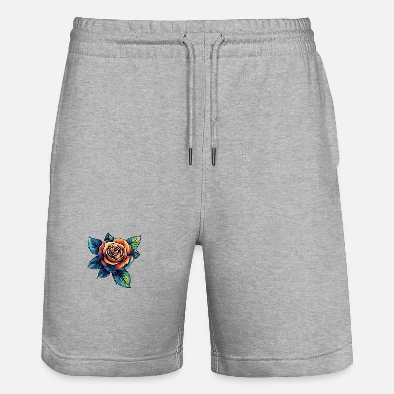 Rose - Short de jogging bio TRAINER Stanley/Stella unisexe - gris chiné