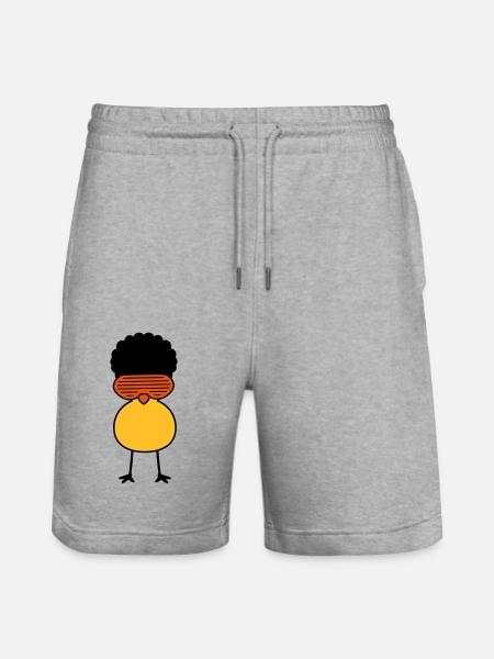 Funky Chick - Short de jogging bio TRAINER Stanley/Stella unisexe - gris chiné