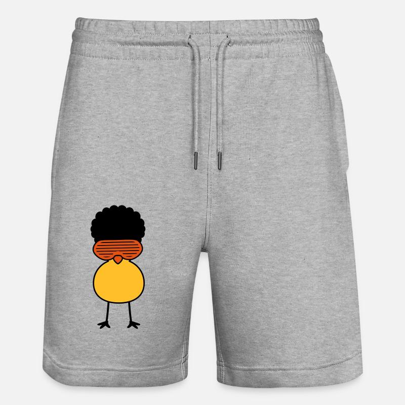 Funky Chick - Stanley/Stella Unisex Bio Joggingshorts Trainer  - Grau meliert