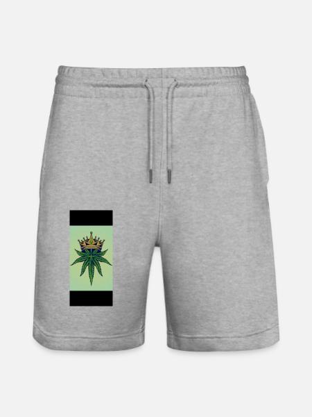 1000035325 - Stanley/Stella Trainer Unisex Organic Jogging Shorts - heather grey