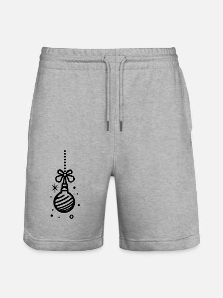 Bauble - Stanley/Stella Trainer Unisex Organic Jogging Shorts - heather grey