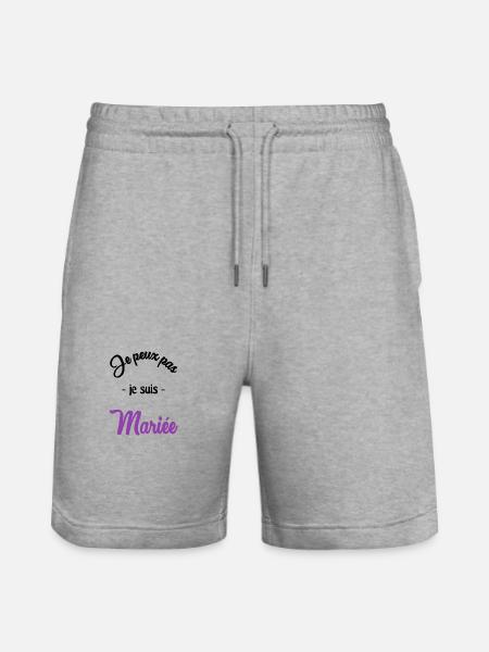 MARIEE - Short de jogging bio TRAINER Stanley/Stella unisexe - gris chiné