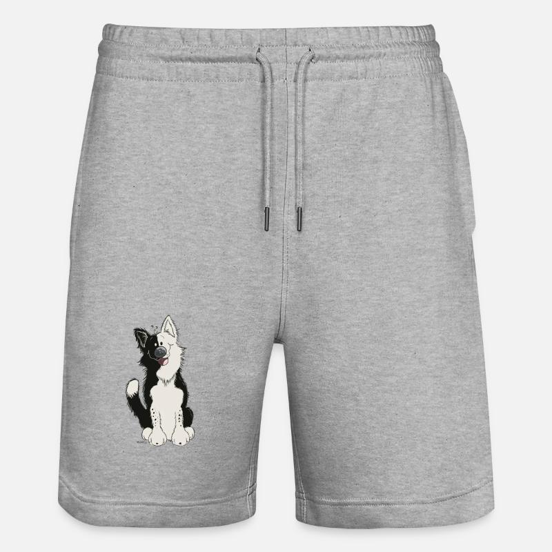 Mignon Border Collie - Short de jogging bio TRAINER Stanley/Stella unisexe - gris chiné