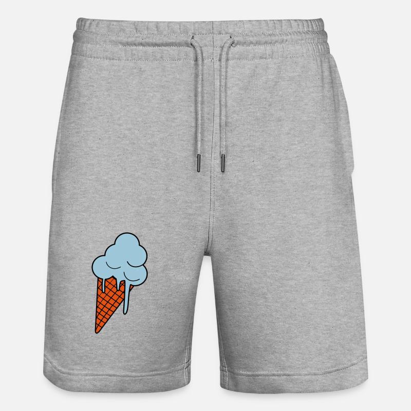 Fonte des glaces - Short de jogging bio TRAINER Stanley/Stella unisexe - gris chiné