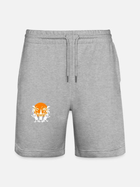 Party Team Holiday - Stanley/Stella Trainer Unisex Organic Jogging Shorts - heather grey