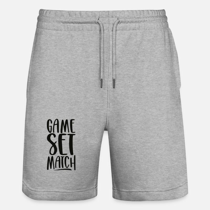 Jeu Set Match - Short de jogging bio TRAINER Stanley/Stella unisexe - gris chiné