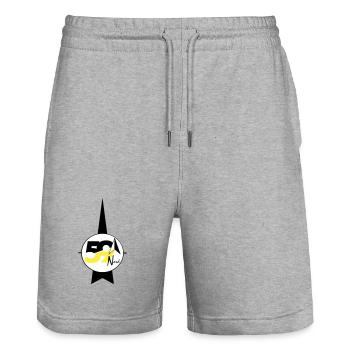 59 Nord-Logo - Stanley/Stella Unisex Bio Joggingshorts Trainer  - Grau meliert - Vorne - Nik (191cm) & Marisol (170cm)