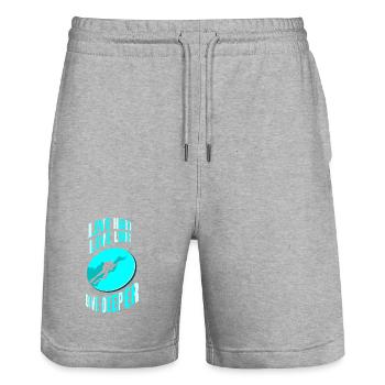 Plongeur Plongeur Snorkeling Plongeur récréatif - Short de jogging bio TRAINER Stanley/Stella unisexe - gris chiné - Devant - Nik (191cm) & Marisol (170cm)