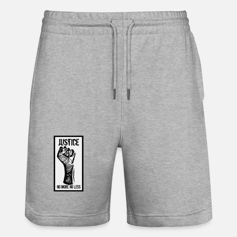 justice - Short de jogging bio TRAINER Stanley/Stella unisexe - gris chiné