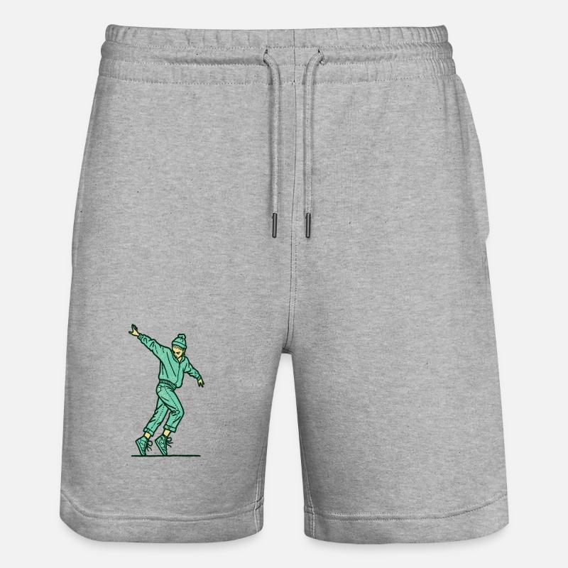 Danseuse #14 - Short de jogging bio TRAINER Stanley/Stella unisexe - gris chiné