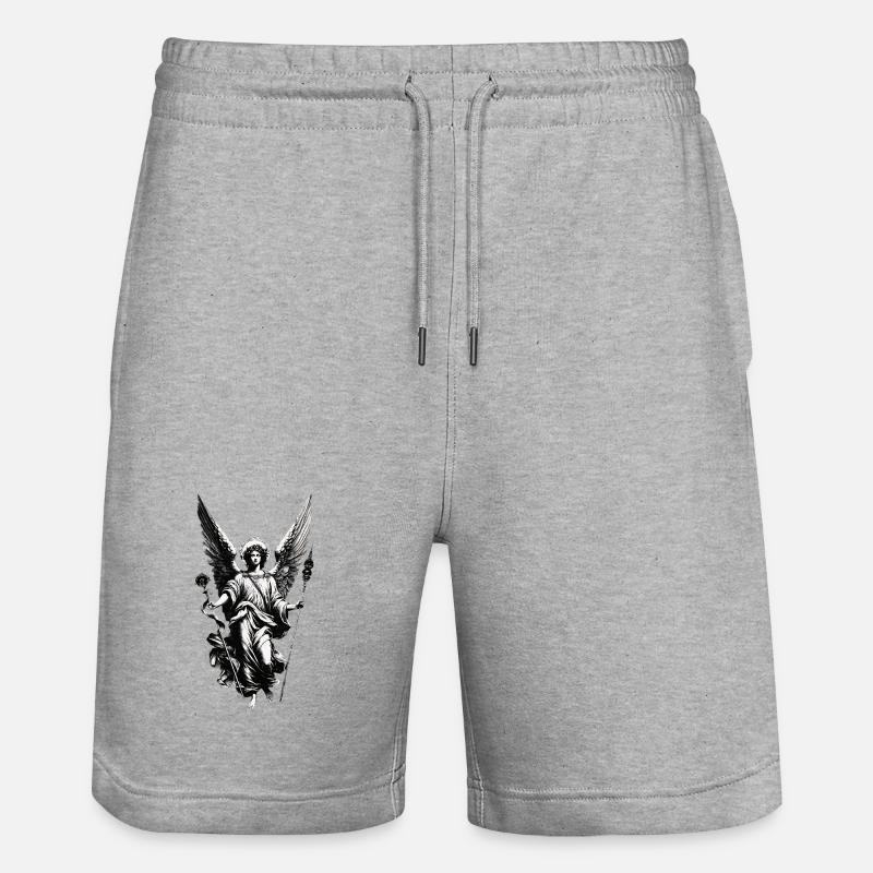Gardien Ange d’Argent - Short de jogging bio TRAINER Stanley/Stella unisexe - gris chiné