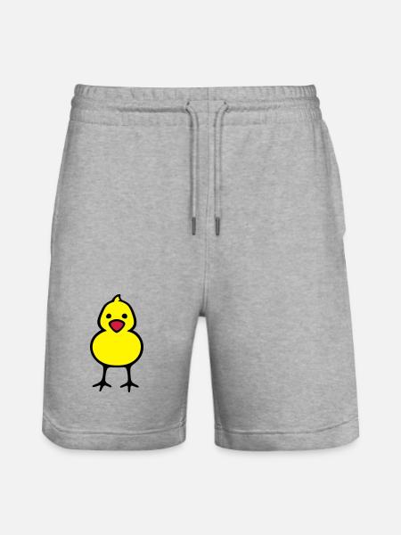 Küken - Stanley/Stella Unisex Bio Joggingshorts Trainer  - Grau meliert