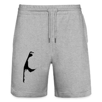Sylt - Short de jogging bio TRAINER Stanley/Stella unisexe - gris chiné - Devant - Nik (191cm) & Marisol (170cm)