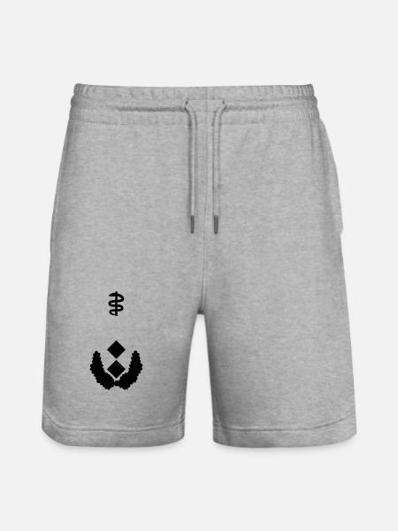 Oberfeldarzt Dienstgrad - Stanley/Stella Unisex Bio Joggingshorts Trainer  - Grau meliert